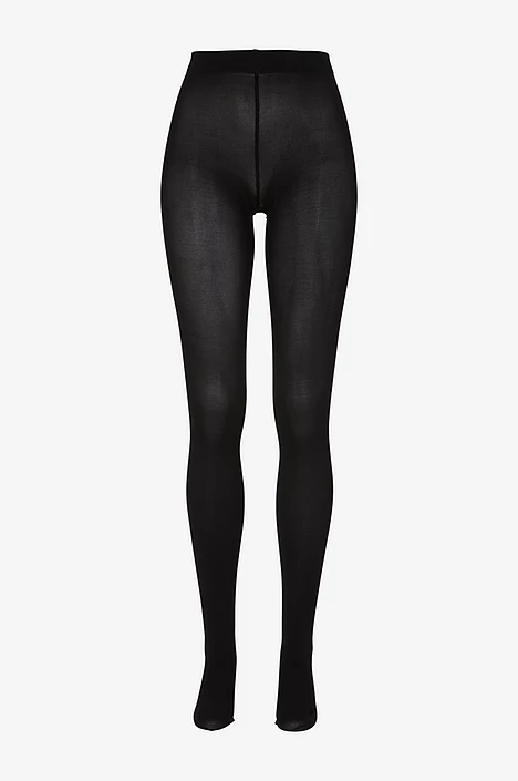 plussize strømebukser, sort
