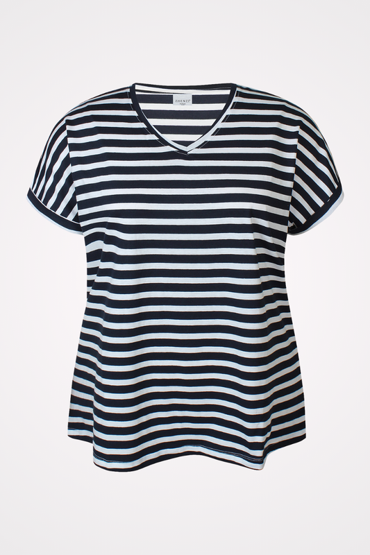 zhenzi t-shirt blå strib