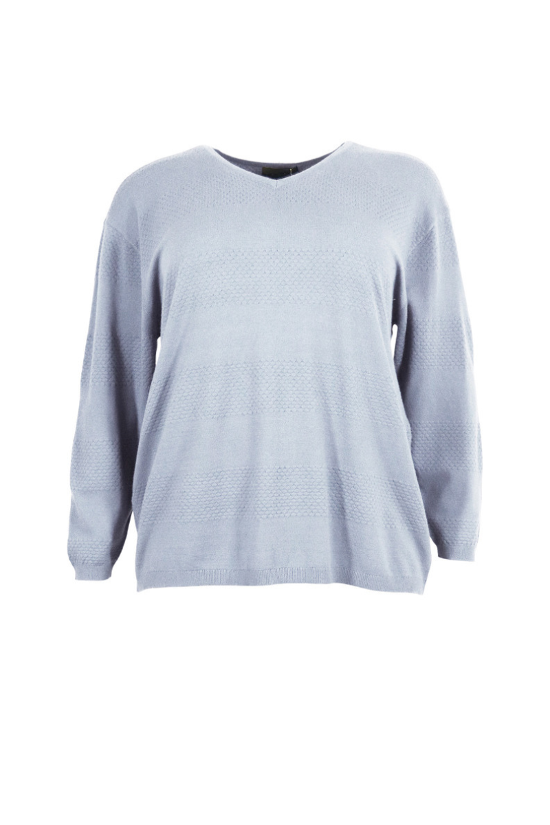 Cassiopeia strik bluse Gerly lyseblå