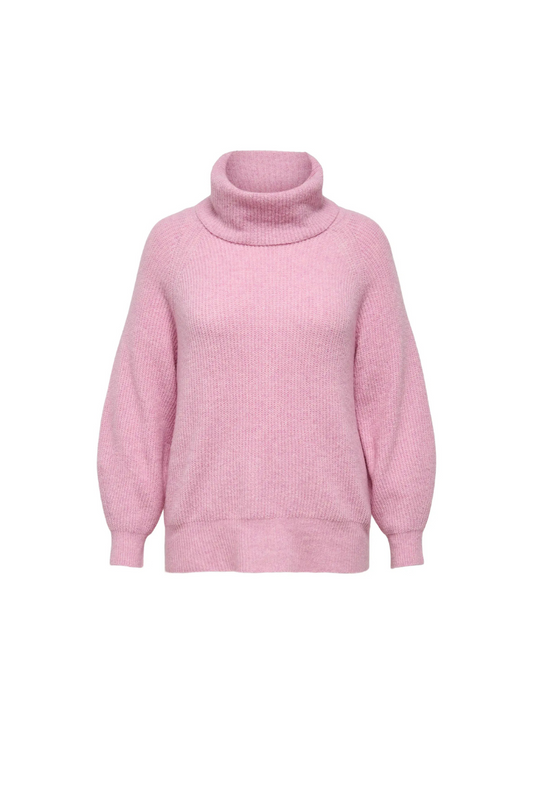 only carmakoma strik bluse rosa