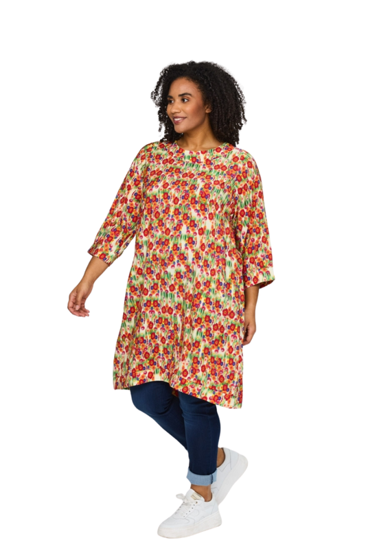 studio kjole SLonetta rød kombi