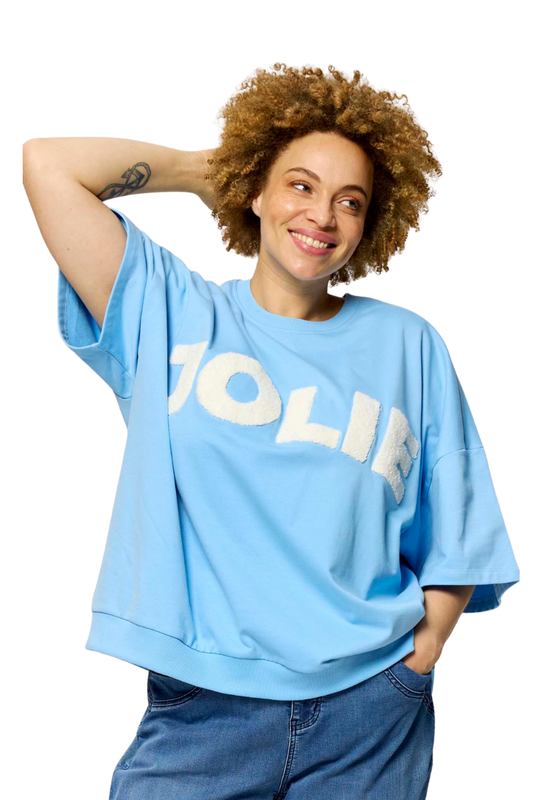 zhenzi sweatbluse blå Bella