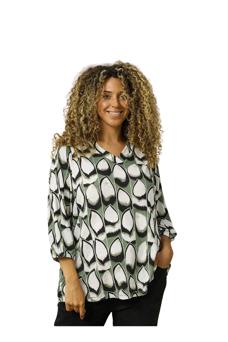 zhenzi bluse Zh-sylva 1260 grøn