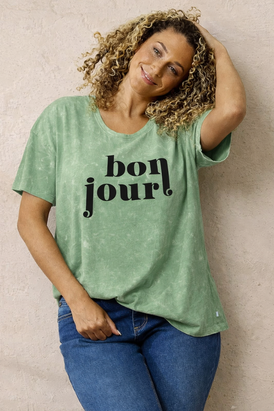 Zhenzi t-shirt Zh-Carla 1250 grøn