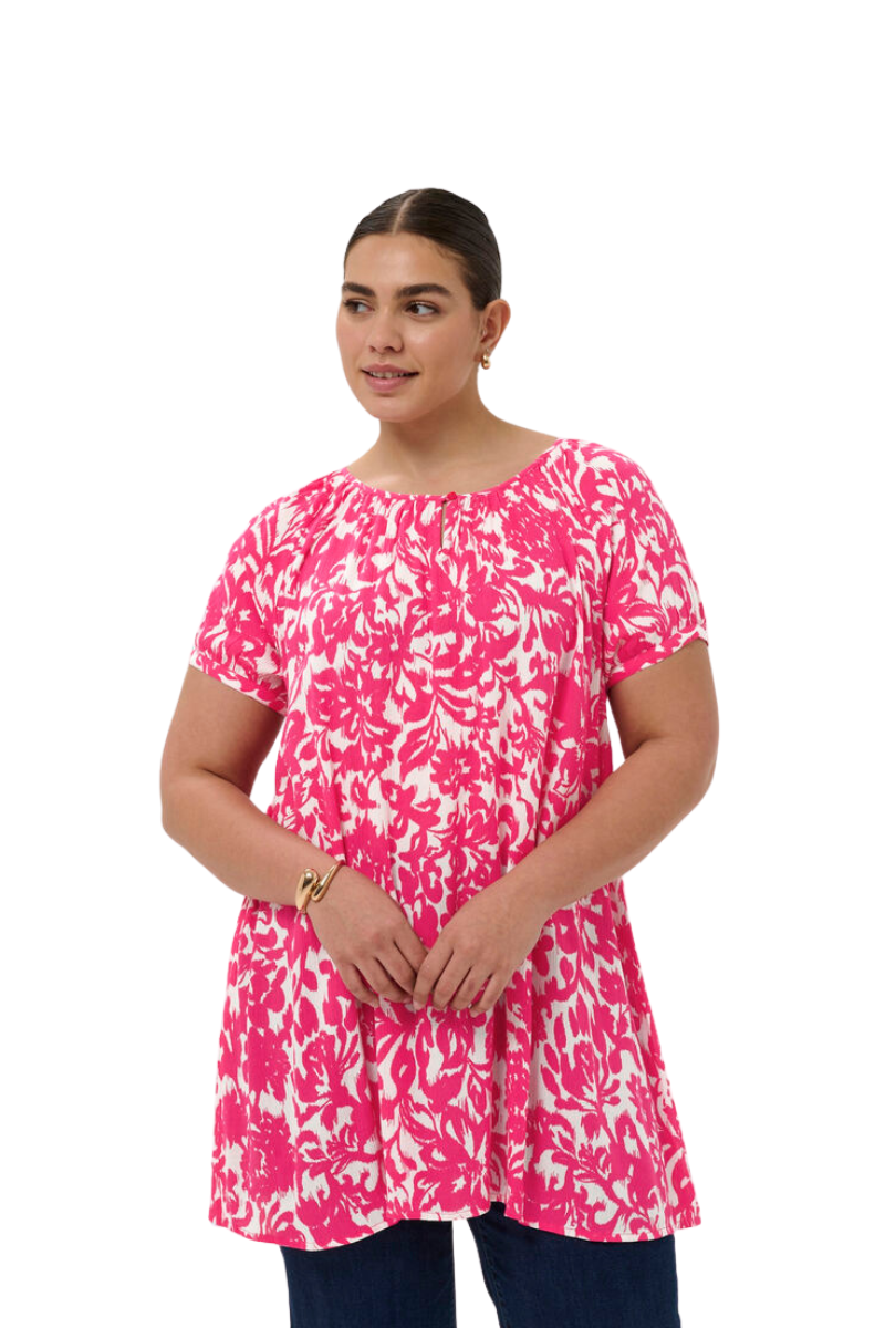 kaffe curve tunic KCvilana pink