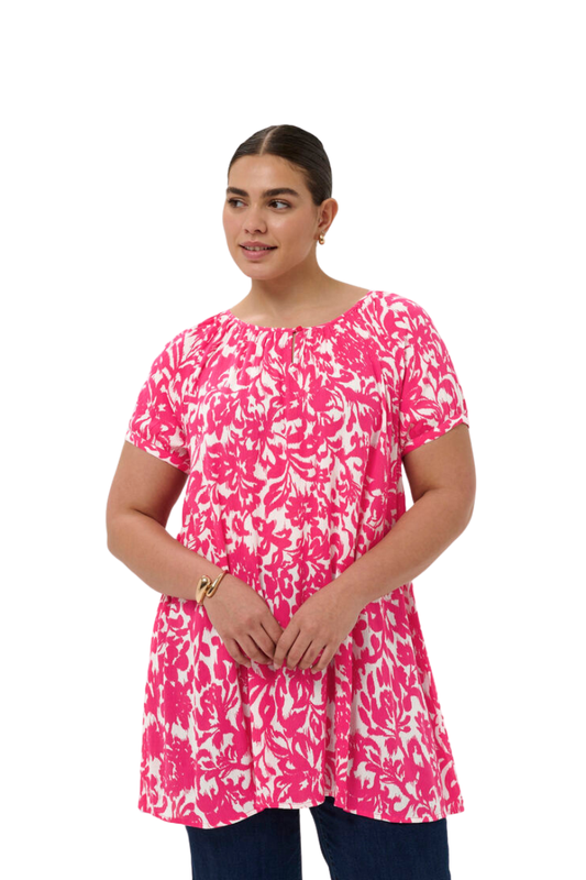 kaffe curve tunic KCvilana pink