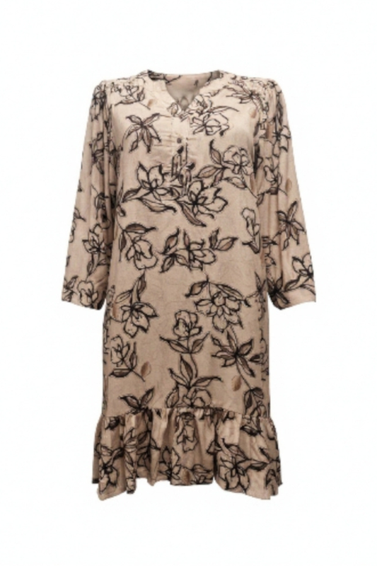 Vanting plus tunika print 8 9776 sand Honey