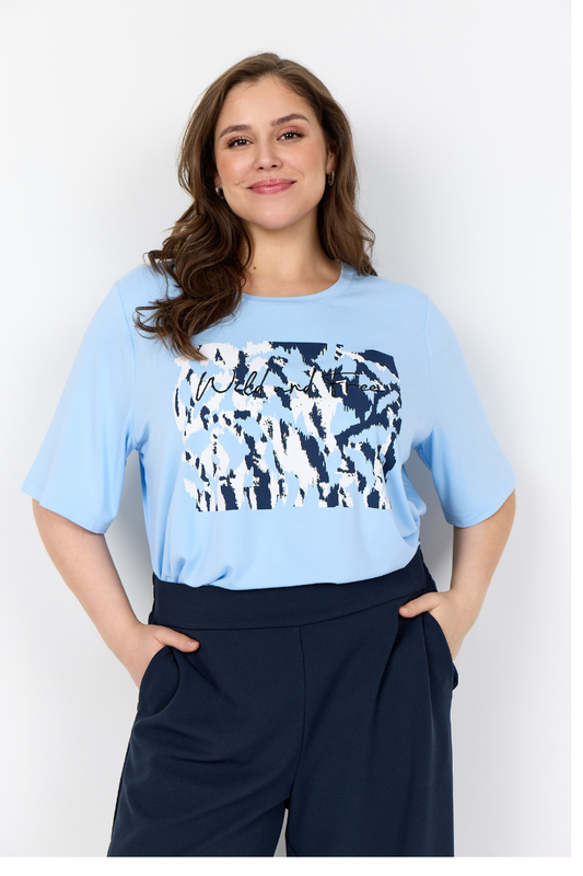 Wasabi t-shirt WA-Caimi 3 blå