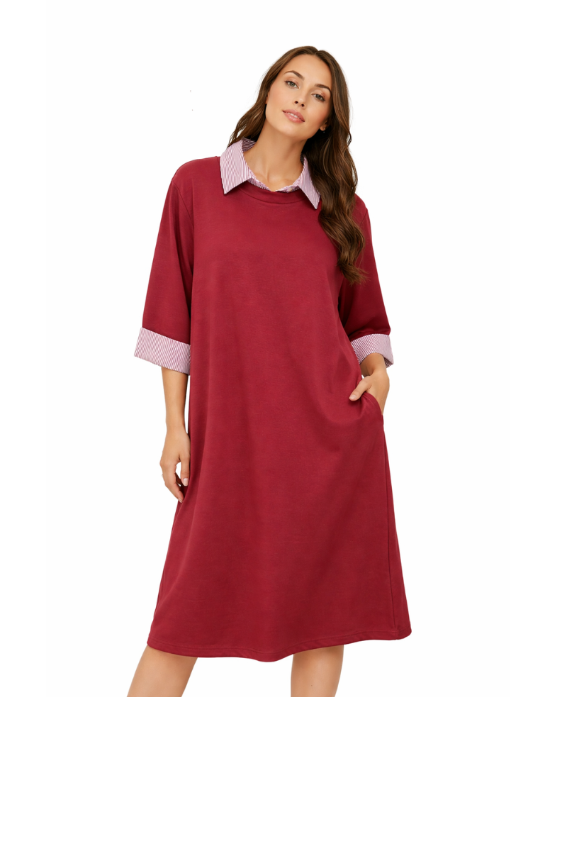 wasabi kjole wa-sabina 79 rød kombi