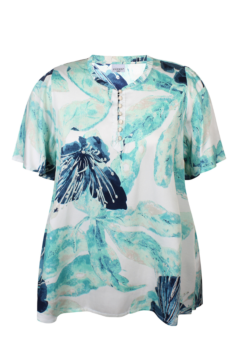 zhenzi bluse jalyn 1379 blå