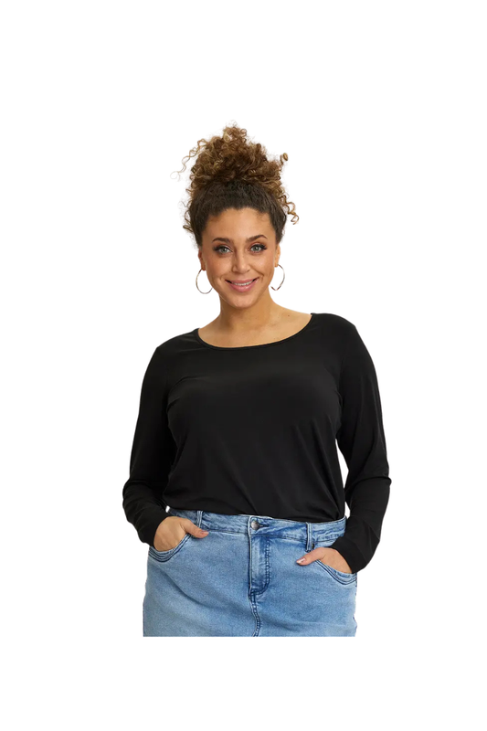 zhenzi bluse sort