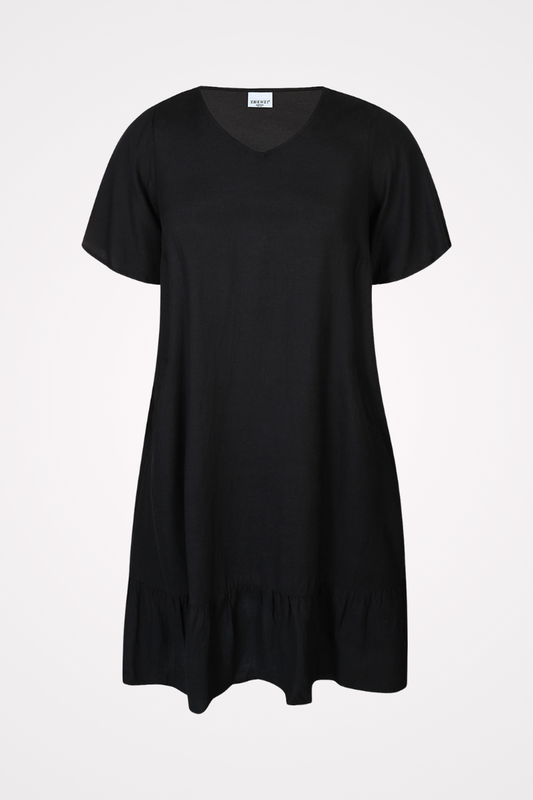 plus size kjole sort