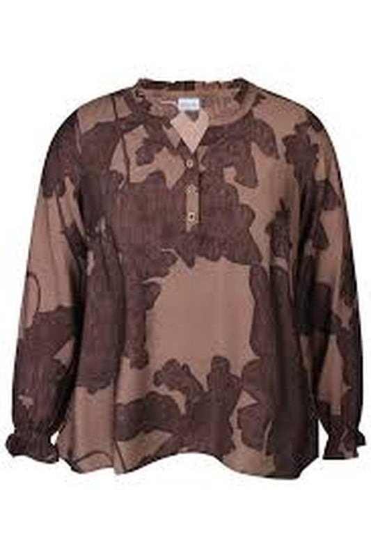 Zhenzi bluse Medie 1606 – Chokolade – 952