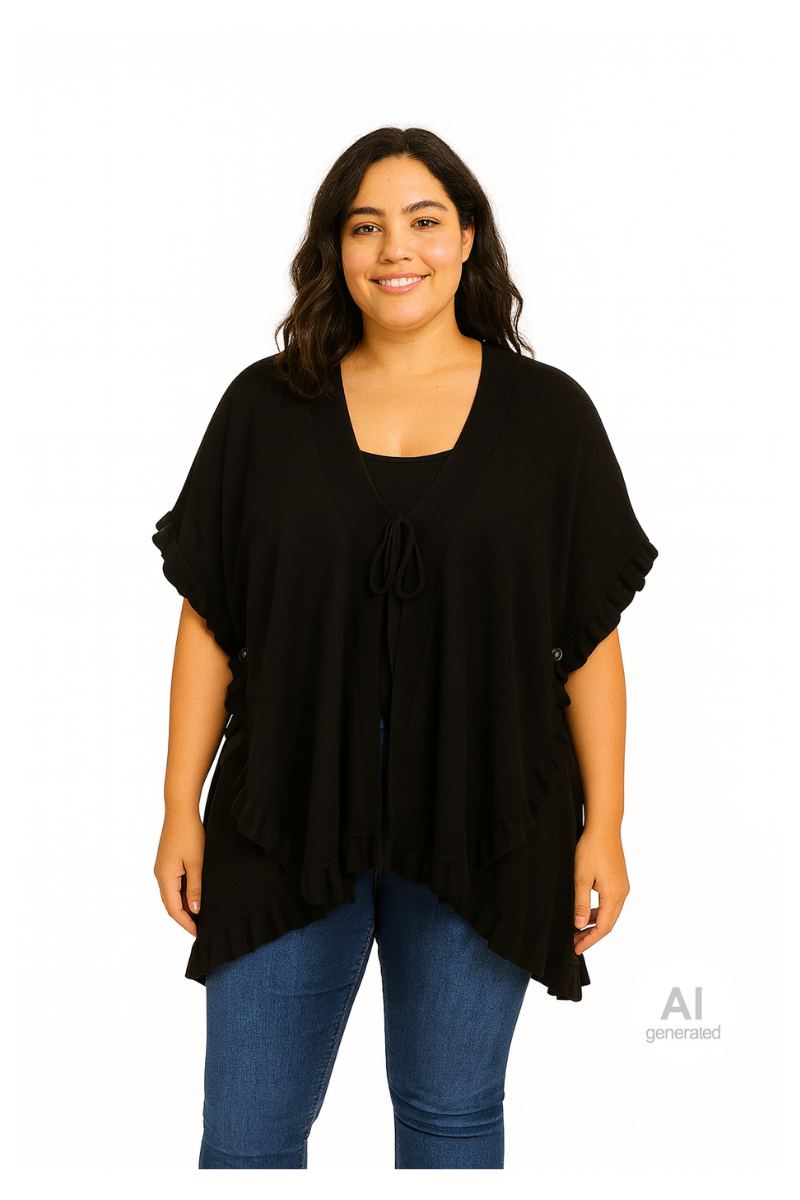 zhenzi poncho cardigan strik Zh-kogle 1096 sort