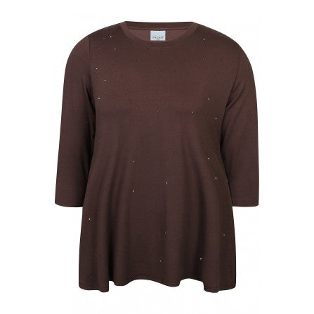 Zhenzi T-shirt Letty 1509 – Chokolade