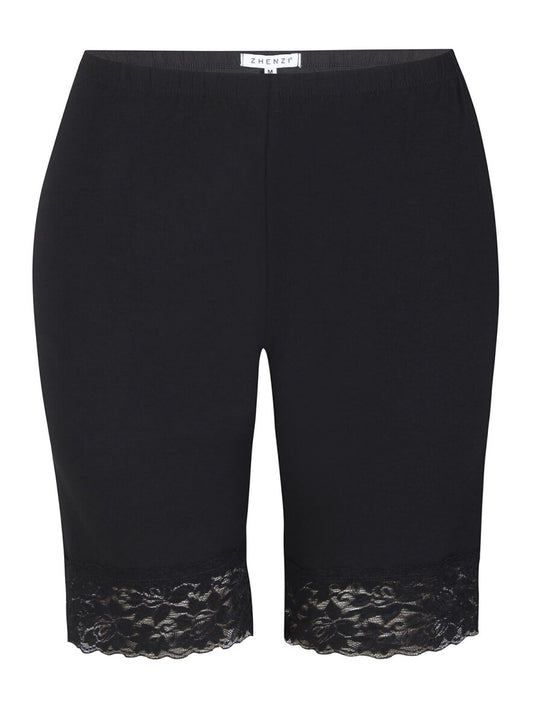 lårskåner shorts i sort med blonde