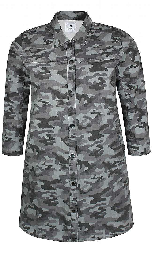 Zhenzi jakke skjorte Army Romina 46 - 48